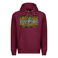 Burgundy babe Premium Hoodie - RacoonDesign