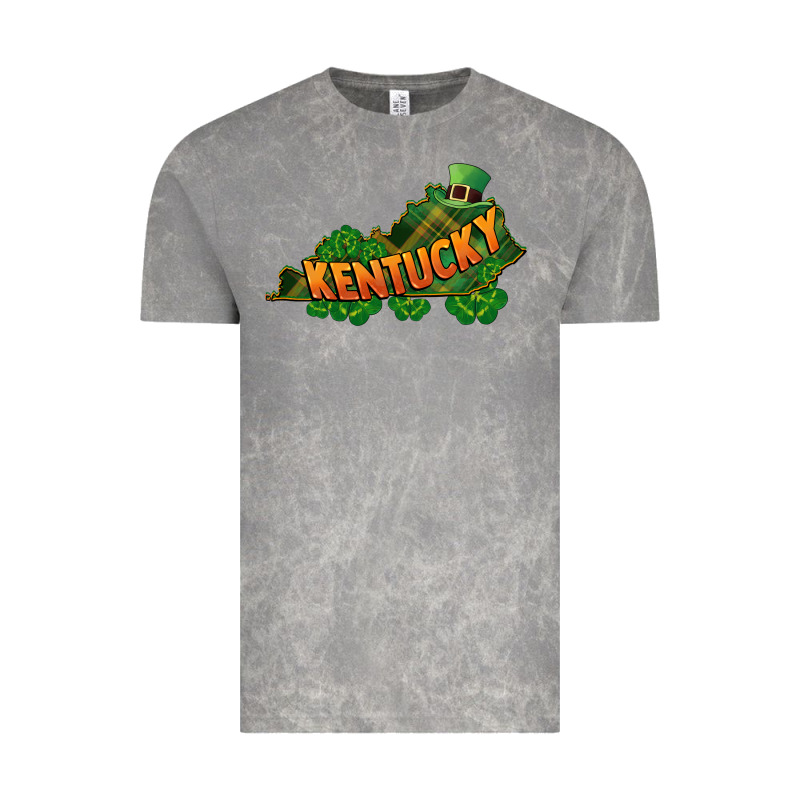 Kentucky Map St. Patrick's Day Vintage Tee by FaDigitalArtStudio | Teevron