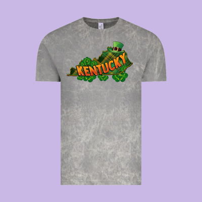 Kentucky Map St. Patrick's Day Vintage Tee Designed By Fadigitalartstudio