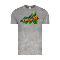 Cloud Rock Kentucky map St. Patrick's Day Vintage Tee - FaDigitalArtStudio