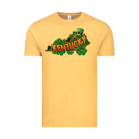Vintage Mustard Kentucky map St. Patrick's Day Vintage Tee - FaDigitalArtStudio