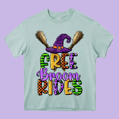Free Broom Rides Heavy Core Tee Designed By Cowgirlartshop