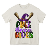 Cream free broom rides Heavy Core Tee - CowGirlArtShop