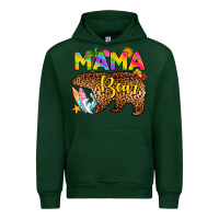 Forest Green mama bear summer Urban Hoodie - RanaPortraitStore