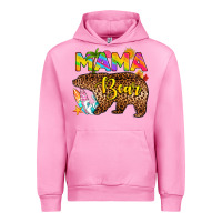 Fuchsia Pink mama bear summer Urban Hoodie - RanaPortraitStore