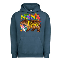 Pigment Midnight Navy mama bear summer Urban Hoodie - RanaPortraitStore