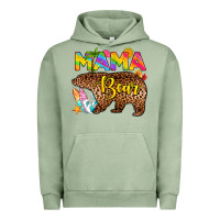 Pigment Oil Green mama bear summer Urban Hoodie - RanaPortraitStore