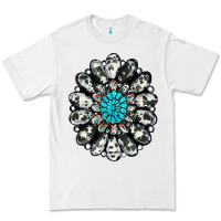 White cowhide aztec gemstone Premium Tee - RanaPortraitStore