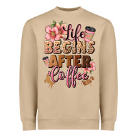 Life Begins After Coffee Heavyweight Sweatshirt | Teevron
