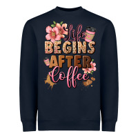 Navy life begins after coffee Heavyweight Sweatshirt - JahusDesignShop