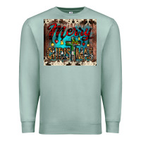 Seafoam merry christmas cross tumbler Premium Sweatshirt - JahusDesignShop