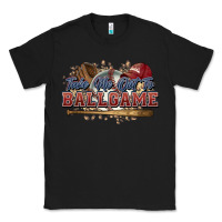 Black Take me out to ball game baseball Classic Tee - HowdyJamesFarm