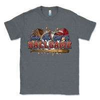 Charcoal Heather Take me out to ball game baseball Classic Tee - HowdyJamesFarm