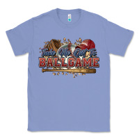 Colony Blue Take me out to ball game baseball Classic Tee - HowdyJamesFarm