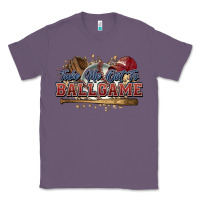 Lavender Take me out to ball game baseball Classic Tee - HowdyJamesFarm