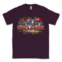 Plum Take me out to ball game baseball Classic Tee - HowdyJamesFarm