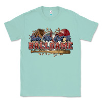 Seafoam Take me out to ball game baseball Classic Tee - HowdyJamesFarm
