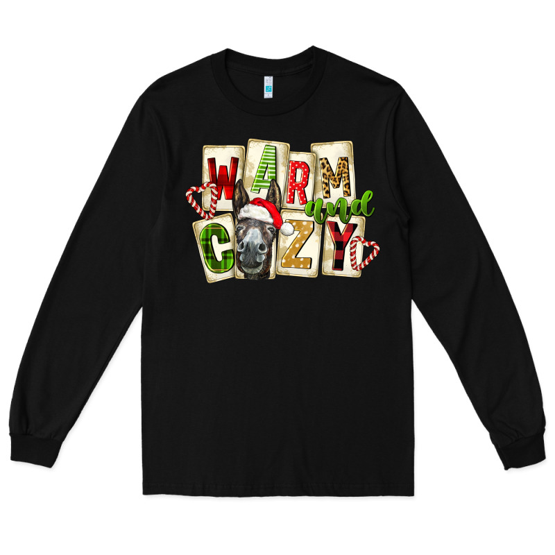 Warm And Cozy Donkey Long Sleeve Tee by FaDigitalArtStudio | Teevron