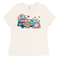 Bone Easter gnomes truck Ladies Tee - OliviaCreatesArt