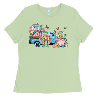 Matcha Easter gnomes truck Ladies Tee - OliviaCreatesArt
