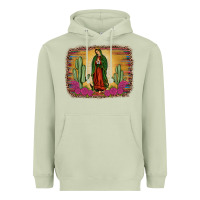 Matcha western our lady of Guadalupe Heavyweight Hoodie - JahusDesignShop