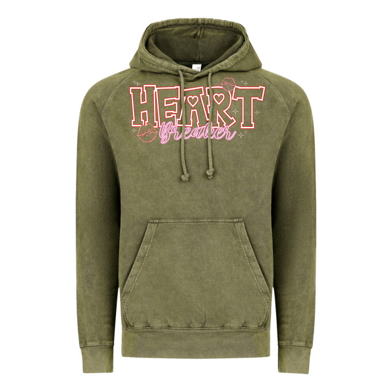 Heart Breaker Valentine Vintage Hoodie by CowhideDigitalArt | Teevron