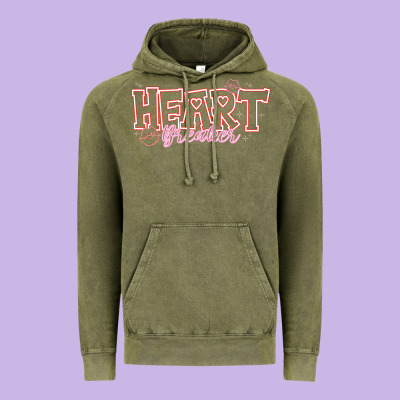 Heart Breaker Valentine Vintage Hoodie Designed By Cowhidedigitalart