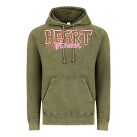 Vintage Olive Heart Breaker Valentine Vintage Hoodie - CowhideDigitalArt