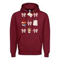Burgundy teacher Zipper Hoodie - JahusDesignShop