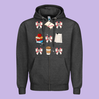 Teacher Zipper Hoodie Designed By Jahusdesignshop