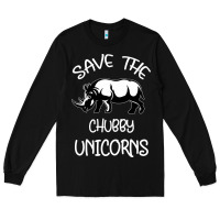 Black save the chubby unıcorns Long Sleeve Tee - Bettercallsaul