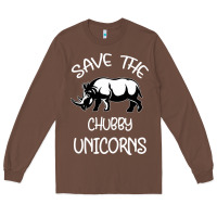 Chestnut save the chubby unıcorns Long Sleeve Tee - Bettercallsaul