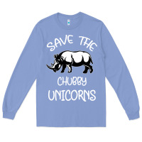 Colony Blue save the chubby unıcorns Long Sleeve Tee - Bettercallsaul