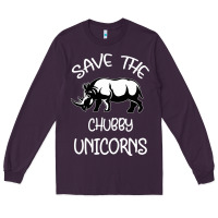 Plum save the chubby unıcorns Long Sleeve Tee - Bettercallsaul