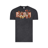 Vintage Black football love Vintage Tee - FaDigitalArtStudio