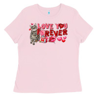 Bubblegum Pink Love you forever Ladies Tee - FaDigitalArtStudio