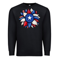 Black sunflower texas flag 2 Premium Sweatshirt - JahusDesignShop