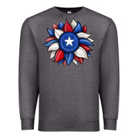 Charcoal Heather sunflower texas flag 2 Premium Sweatshirt - JahusDesignShop