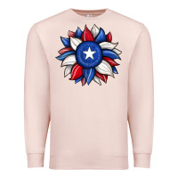 Pale Pink sunflower texas flag 2 Premium Sweatshirt - JahusDesignShop