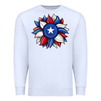 White sunflower texas flag 2 Premium Sweatshirt - JahusDesignShop