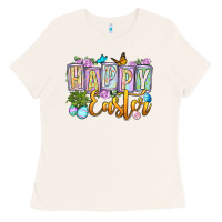 Bone Happy Easter Ladies Tee - OliviaCreatesArt