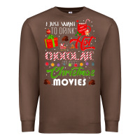 Chestnut i just want to drink hot chocolate watch christmas movies premium Premium Sweatshirt - baoMotion