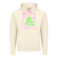 Vintage Artic Merry Neon Christmas Vintage Hoodie - CowhideDigitalArt