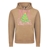Vintage Coffee Merry Neon Christmas Vintage Hoodie - CowhideDigitalArt