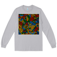 Moon Dust african geometric seamless pattern Long Sleeve Tee - BundleAndBundleShop