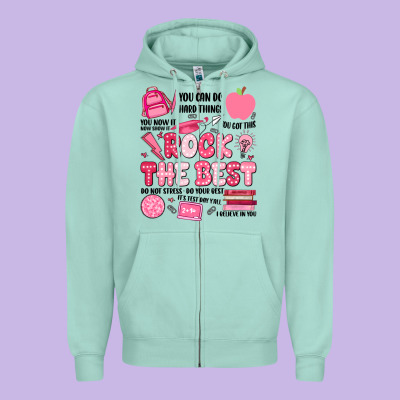 Rock The Best Zipper Hoodie Designed By Jahusdesignshop