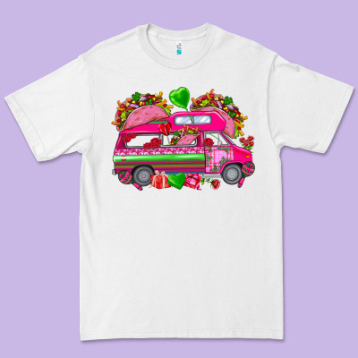 Valentine's Day Tacos Truck Mexico Premium Tee Designed By Howdyjamesfarm
