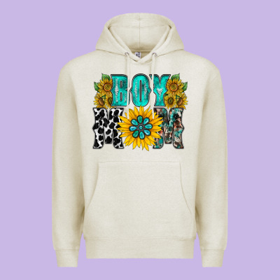 Boy Mom Premium Hoodie Designed By Racoondesign