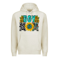 Oatmeal Heather boy mom Premium Hoodie - RacoonDesign