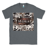 Charcoal Heather mama cowhide cowgirl Classic Tee - CowGirlArtShop